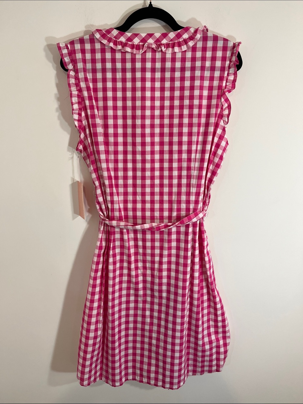 Willa Dress in Pink Gingham by Kayce Hughes 14 NWT - Picture 4 of 7